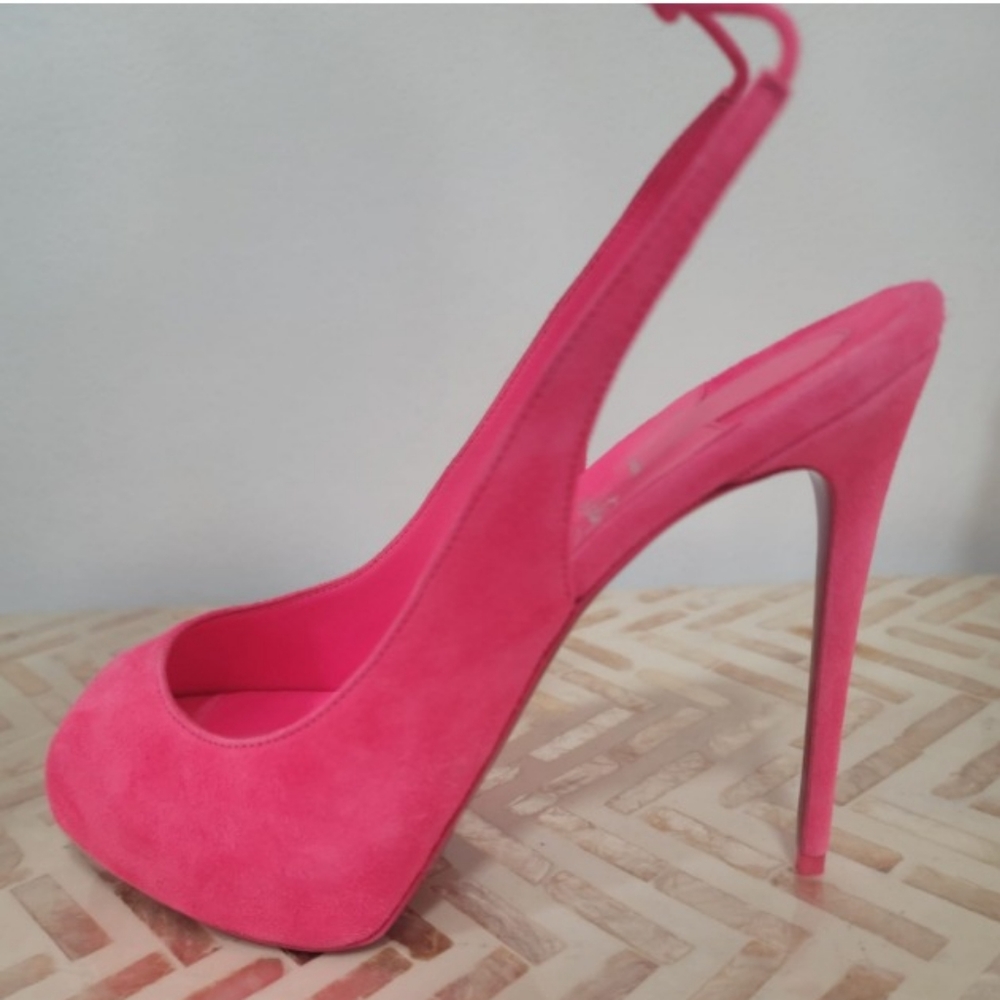 NIB CHRISTIAN LOUBOUTIN PEEP TOE PLATFORM
